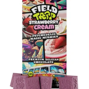 Strawberry Cream Field Trip Psychedelic Magic Mushies Premium Belgian Chocolate